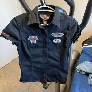 Ladies button up Harley Davidson Shirt